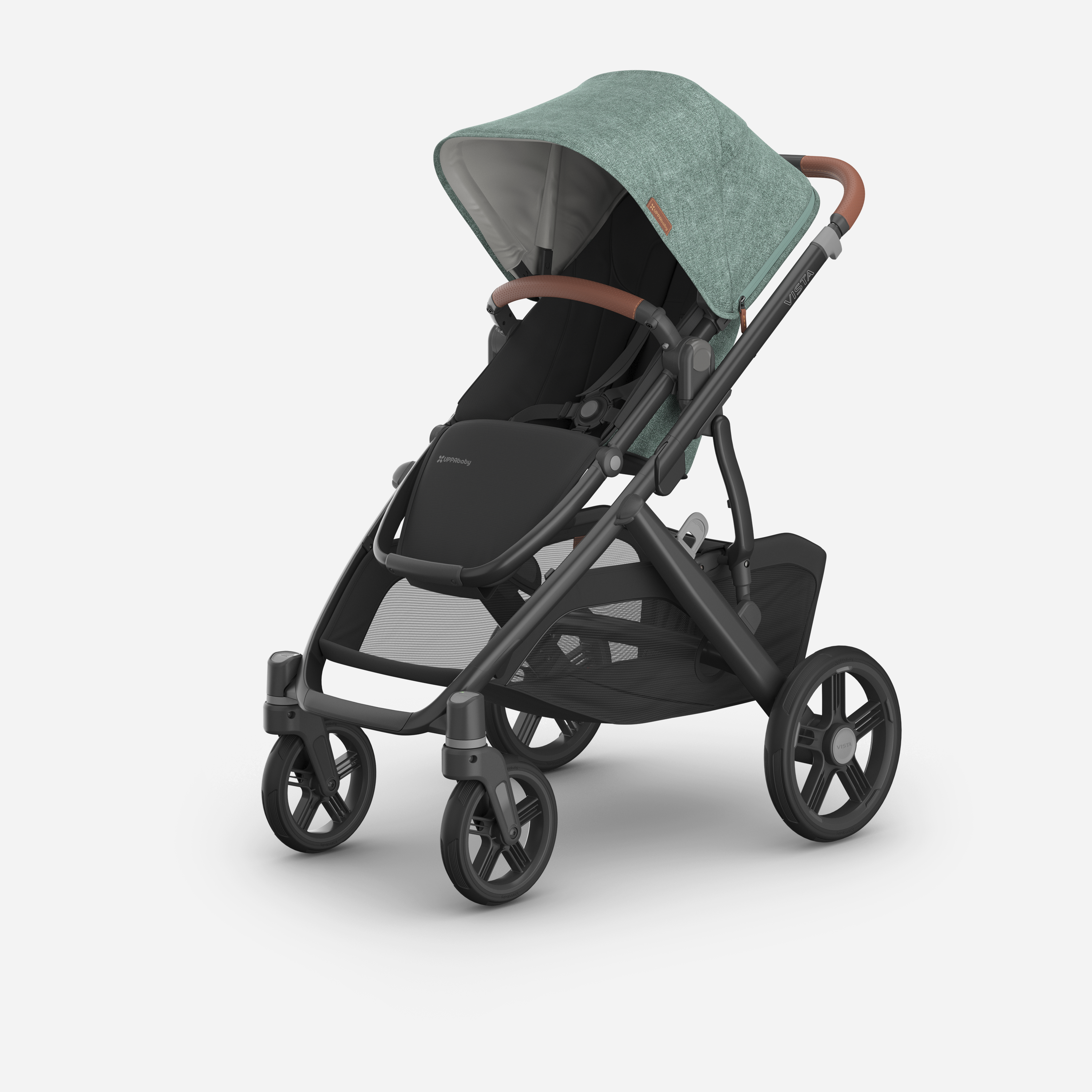 UPPAbaby VISTA V3 With Bassinet - Green Melange (Gwen) - UPPAbaby Australia #variant_gwen