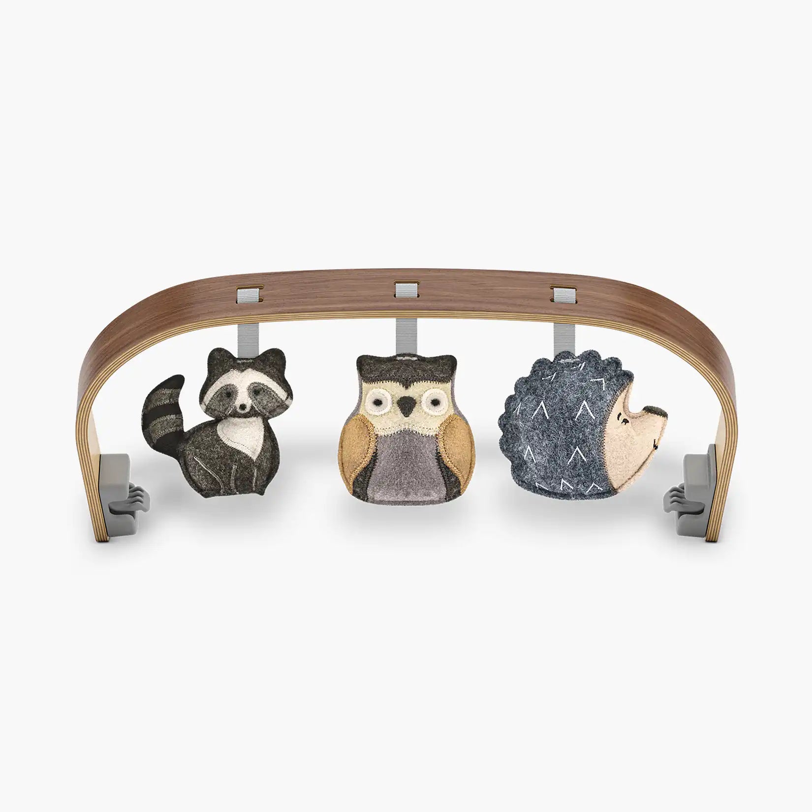 UPPAbaby Mira Bouncer Forest Fun Toy Bar - Grey | Walnut Wood - UPPAbaby Australia