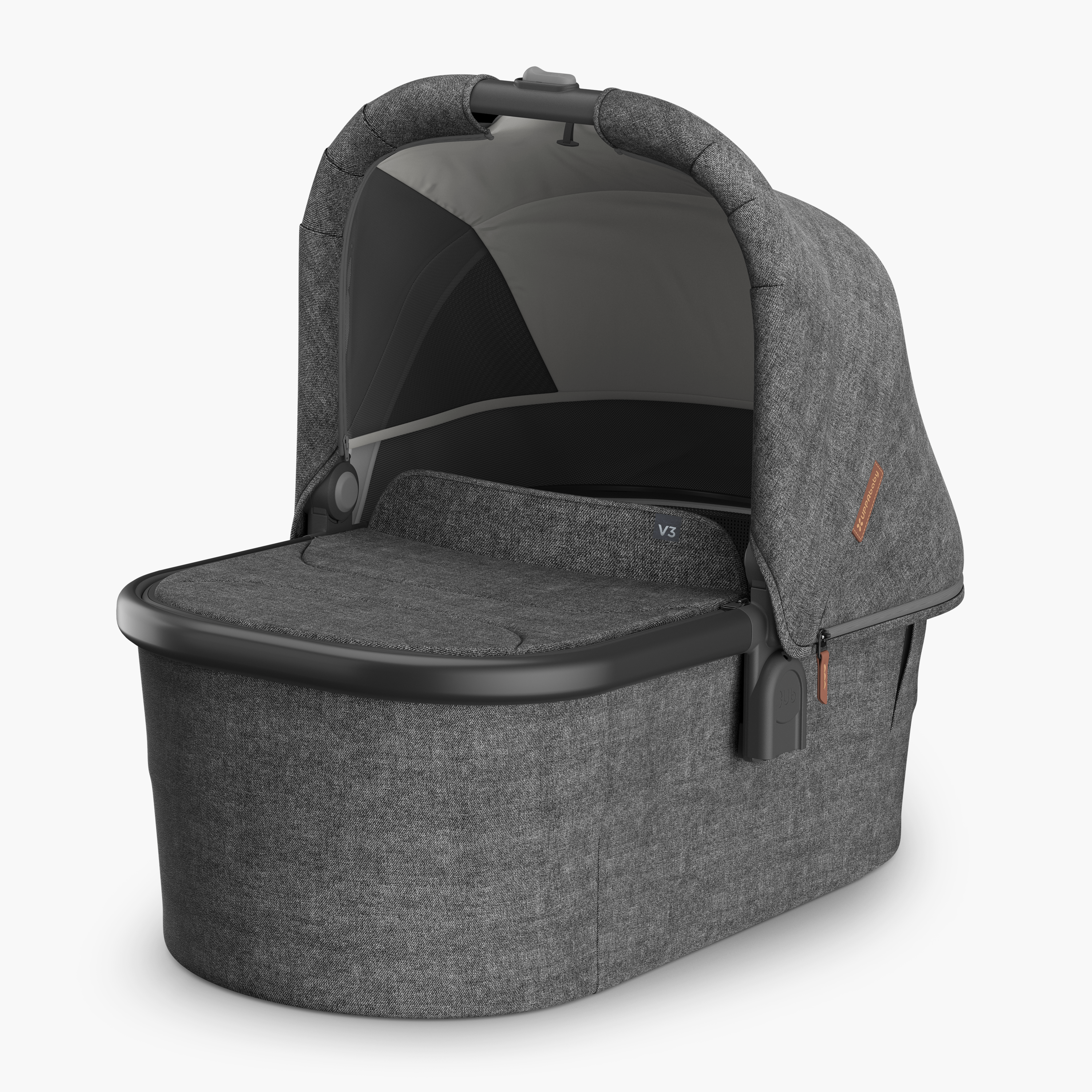 UPPAbaby V3 Bassinet - Charcoal Melange / Black (Greyson) - UPPAbaby Australia