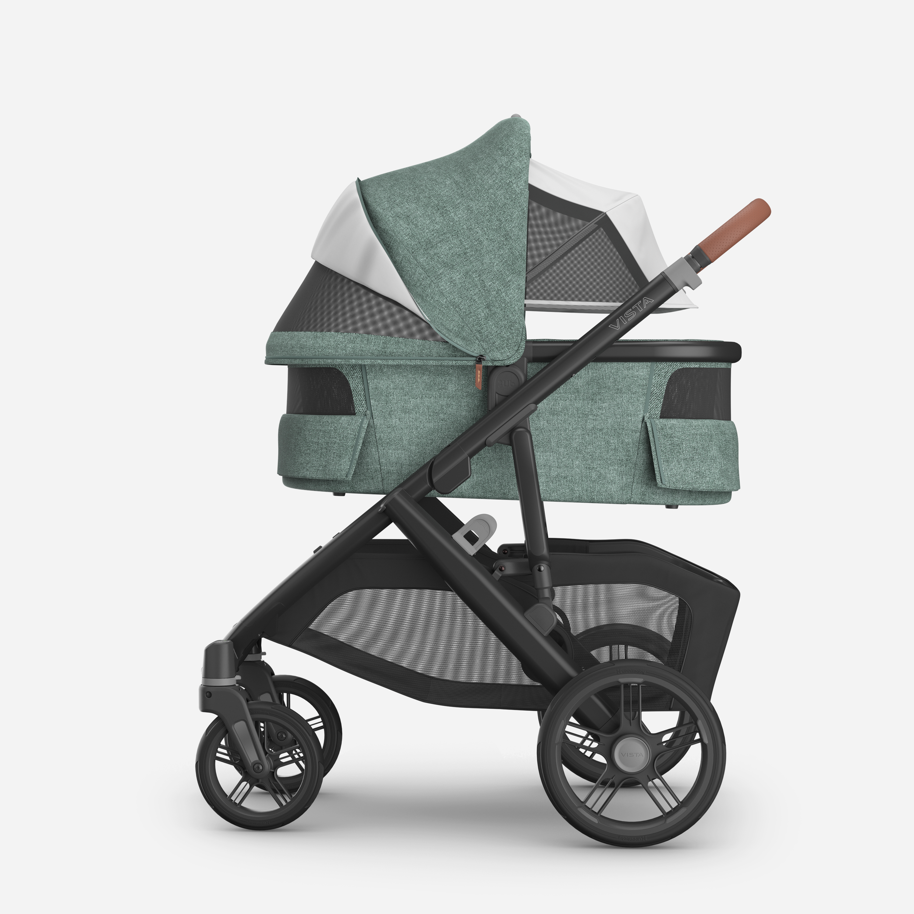 UPPAbaby VISTA V3 With Bassinet - Green Melange (Gwen) - UPPAbaby Australia #variant_gwen