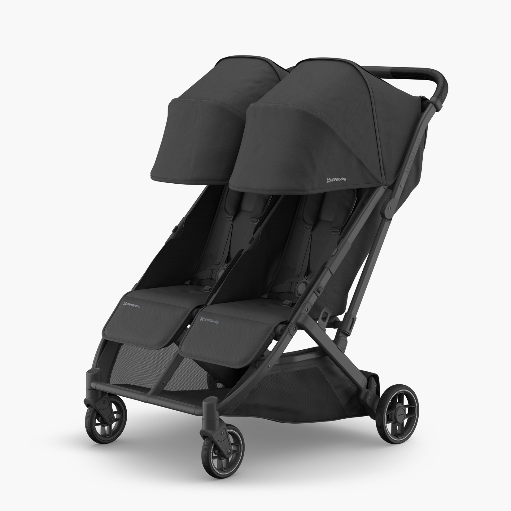 UPPAbaby Minu Duo Stroller - Jake (Side Right With Canopy Down)