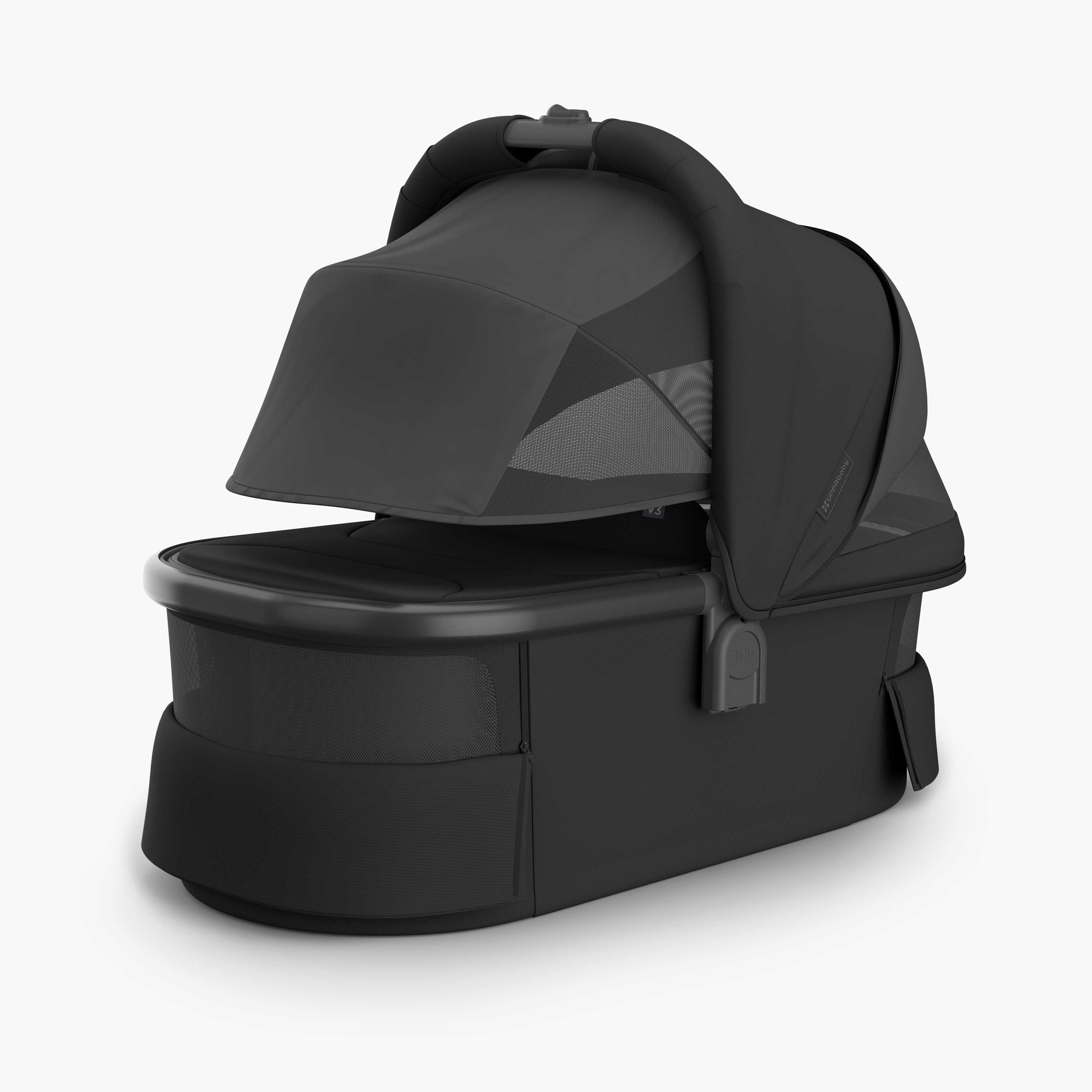 UPPAbaby V3 Bassinet - Charcoal/Carbon Extendable UPF 50+ sunshade(Jake)
